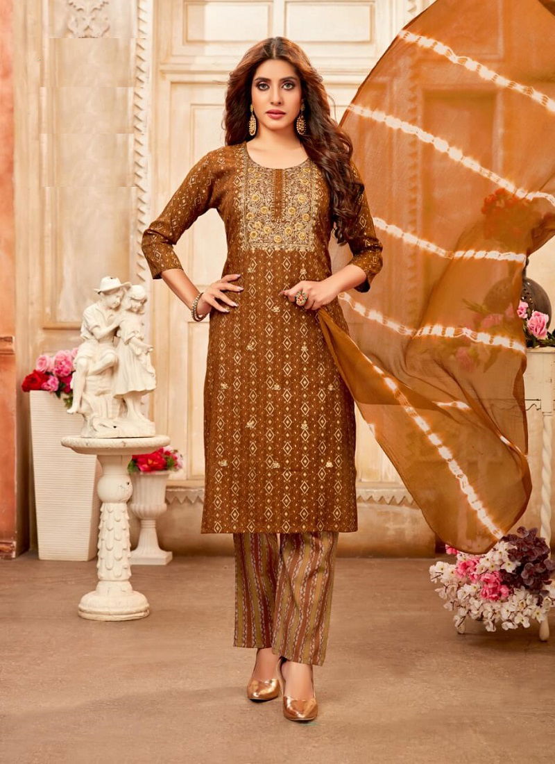 Navkar Sana Fancy Regular Wear Wholesale Printed Salwar Suits
